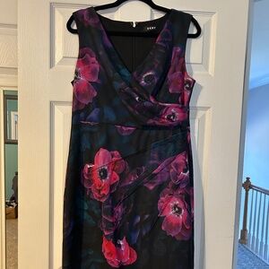 DKNY Floral Sheath Dress – Size 8